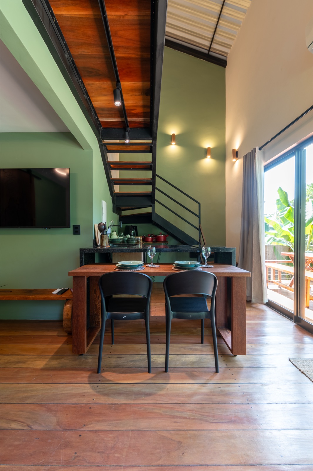 Dining area and staircase