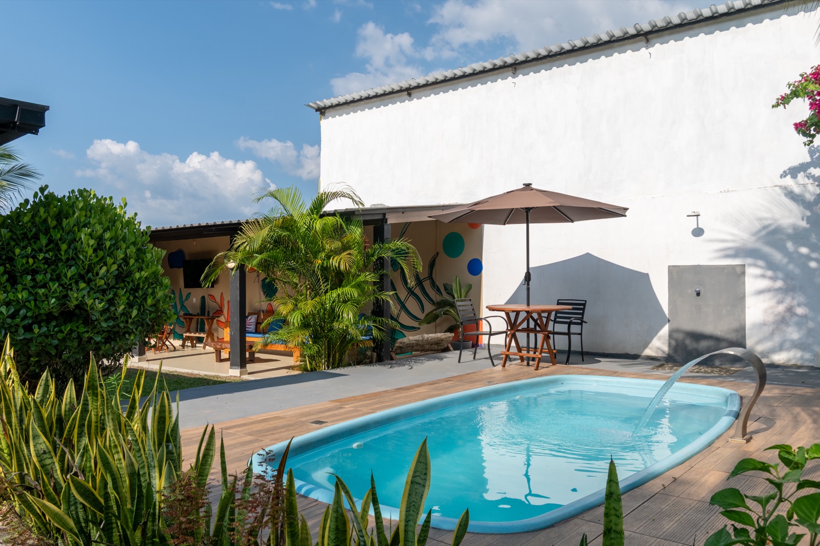 Private pool and outdoor deck
